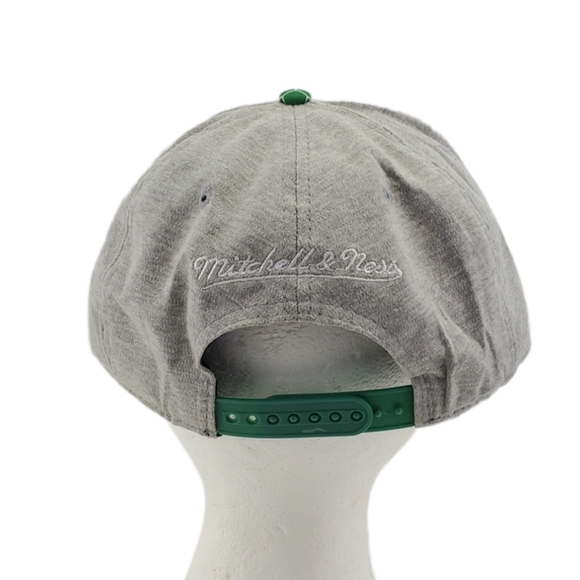Mitchell Ness Boston Celtics Snapback Hat Ball Cap Wool 1-Sz 2024 NBA Champions - Picture 7 of 13